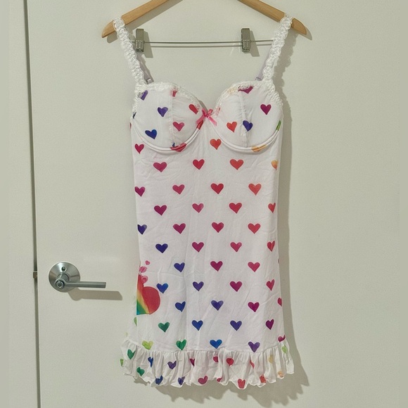 NWT Dolls Kill Care Bears Mini Dress Sz XL - Picture 1 of 7